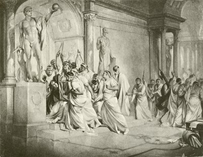 Julius Cæsar. Akt III - Scene I (dyptrykk) av Felix Octavius Carr Darley