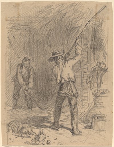 Mann flaksende av Felix Octavius Carr Darley