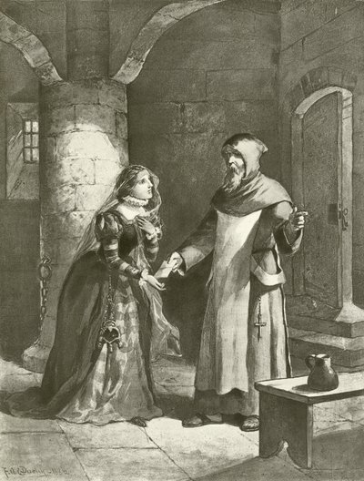 Mål for mål. Akt IV, Scene III (gravyr) av Felix Octavius Carr Darley