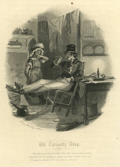 Old Curiosity Shop - The Marchioness and Mr Swiveller av Felix Octavius Carr Darley
