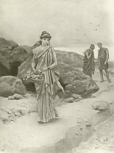 Perikles. Akt IV, Scene I (gravyr) av Felix Octavius Carr Darley