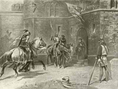 Andre del Kong Henrik IV. Akt I, Scene I (gravyr) av Felix Octavius Carr Darley
