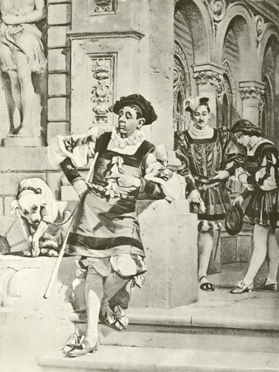 To herrer fra Verona. Akt IV, Scene IV (gravyr) av Felix Octavius Carr Darley
