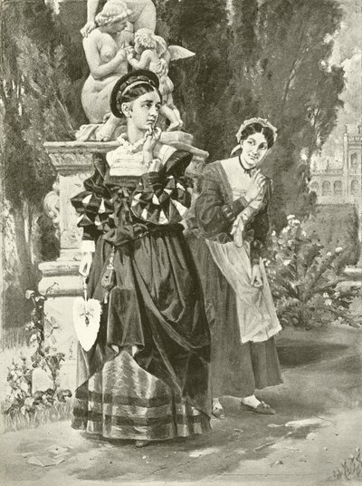 To herrer fra Verona. Akt I, Scene II (gravyr) av Felix Octavius Carr Darley