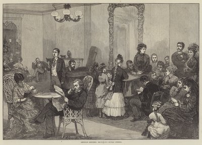 American Sketches, Hotel Life, Sunday Night av Felix Regamey