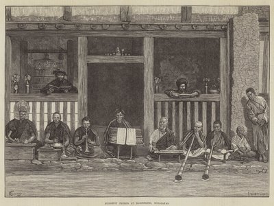 Buddhistiske prester i Darjeeling, Himalaya av Felix Regamey