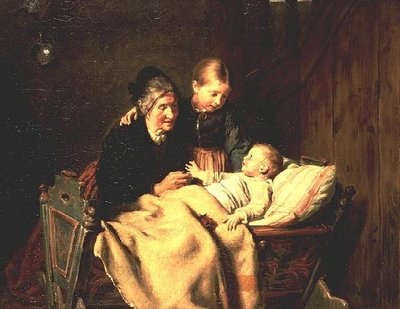 The Center of Attention (olje på lerret) av Felix Schlesinger