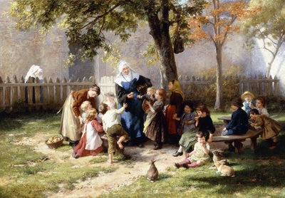 Skolegården, av Felix Schlesinger