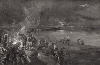 Tyskere på vakt ved elven Maas av Felix Schwormstadt