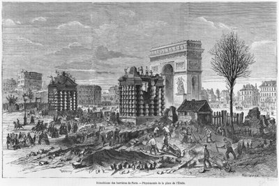 Riving av Paris-barrierene, Triumfbuen og Place de l