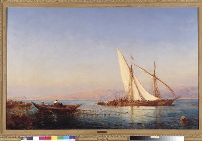 Fiske i Marseille Maleri av Felix Ziem (1821-1911) 1911 Obligatorisk omtale: Samlingsstiftelsen mht. de Provence, Marseille av Félix Ziem