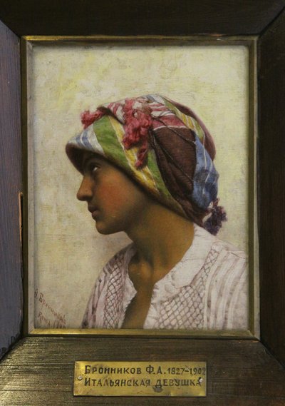 Den italienske jenta, 1880 av Feodor Andreyevich Bronnikov