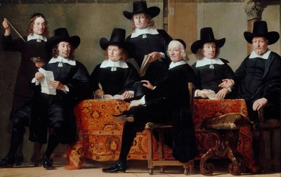Forstanderne for Amsterdams vinhandlerlaug av Ferdinand Bol