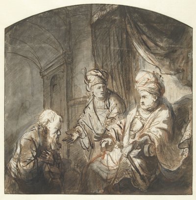 Josef presenterer sin far for farao av Ferdinand Bol