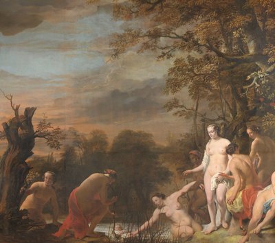 Faraos datter oppdager Moses i rushkurven av Ferdinand Bol