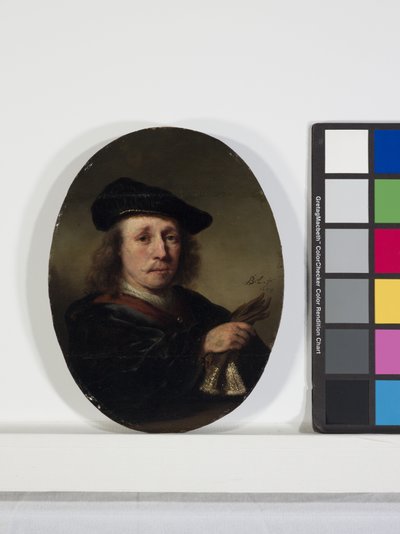 Portrett av en mann (olje på tre) av Ferdinand Bol