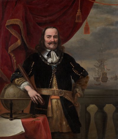 Portrett av Michiel de Ruyter (1607-1676) av Ferdinand Bol