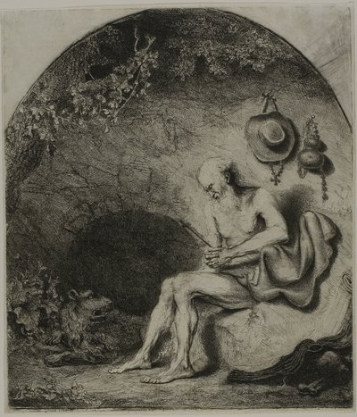 Den hellige Hieronymus i bot av Ferdinand Bol