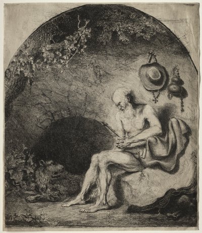 St. Hieronymus i bot av Ferdinand Bol