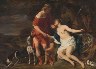 Venus og Adonis, 1657-60 av Ferdinand Bol