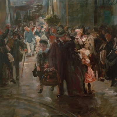 På togstasjonen av Ferdinand Brutt