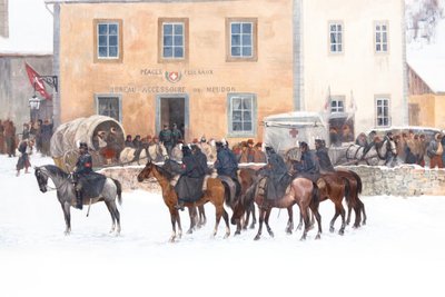 Bourbaki-Panorama von Ferdinand & Castres Edouard (1838-1902) Hodler