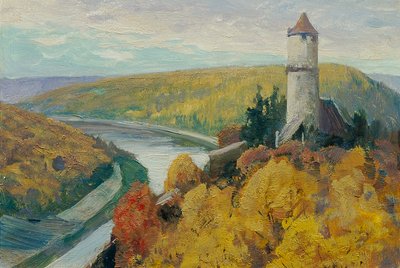 Vltava (fra porteføljen "16 utsikt over tsjekkiske landskap 