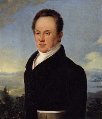 Portrett av Janos von Szallopek av Ferdinand Georg Waldmüller