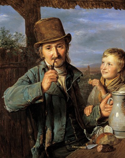Dagarbeider med sønnen av Ferdinand Georg Waldmuller