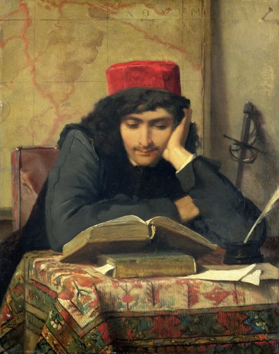 Leseren, 1856 av Ferdinand Heilbuth