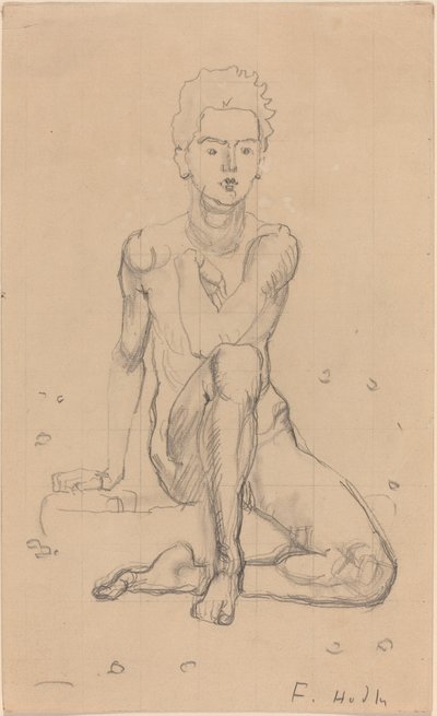 Hector poserer naken av Ferdinand Hodler