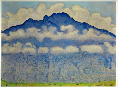 Landskap i Berner Oberland av Ferdinand Hodler