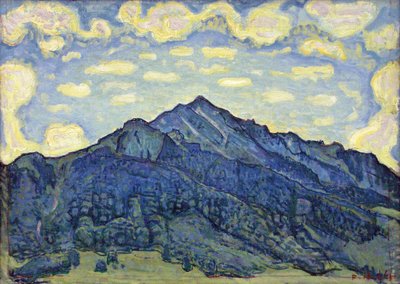 Landskap i de sveitsiske alpene av Ferdinand Hodler