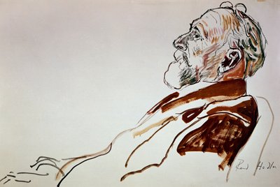 Portrett av Carl Spitteler av Ferdinand Hodler