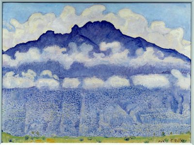 Schynige platte (fjelllandskap i Oberland, sveitsiske alper). Maleri av Ferdinand Hodler (1833-1918) Ec. Følg. av Ferdinand Hodler