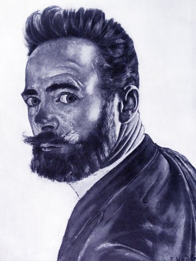 Selvportrett, 1891 av Ferdinand Hodler