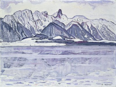 Stockhorn Snowy, 1913-1914 av Ferdinand Hodler