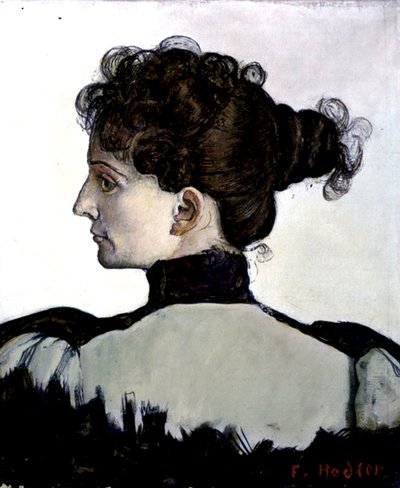 The Artist's Wife (olje på lerret) av Ferdinand Hodler