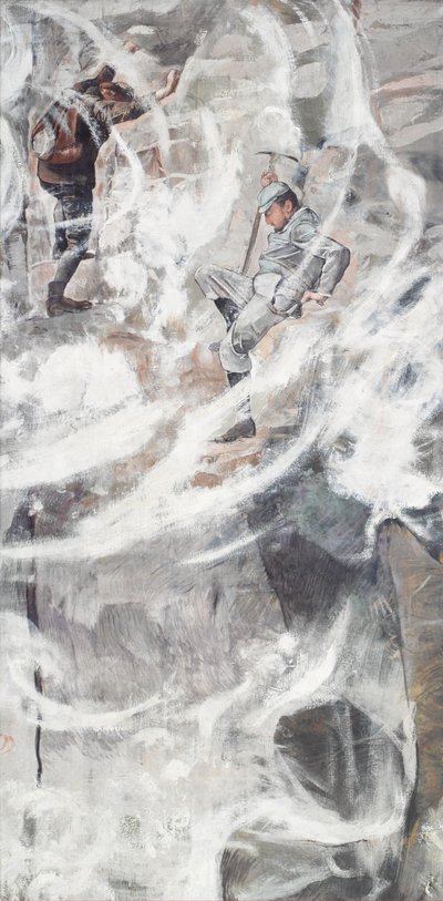 Klatringen, 1894. av Ferdinand Hodler