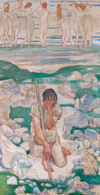 Hyrdens drøm, 1896. av Ferdinand Hodler