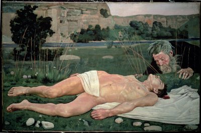 Den barmhjertige samaritan, 1886 av Ferdinand Hodler