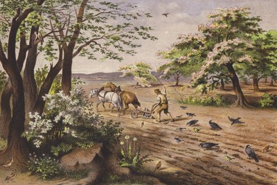 april (farge litho) av Ferdinand Karl Klimsch