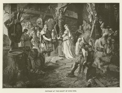 Frithiof ved hoffet til kong Ring av Ferdinand Leeke