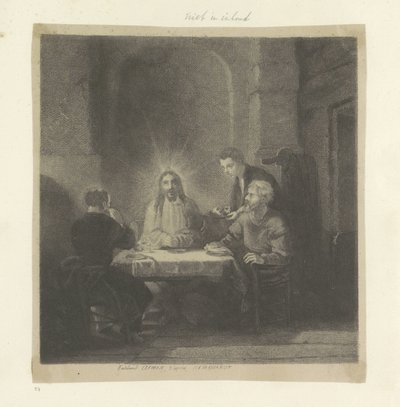 Maaltijd te Emmaus Samling av åttifem originaltrykk (serietittel) av Ferdinand Lehman