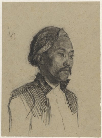 Studie av en javaneser av Ferdinand Oldewelt