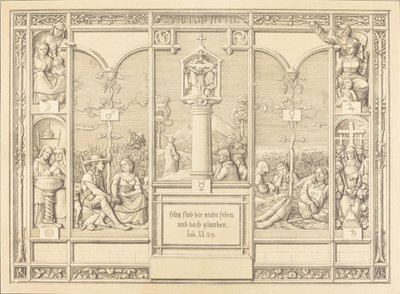 Halestykke: Salige er de som ikke ser og likevel tror (Salige er de som ikke ser det av Ferdinand Olivier