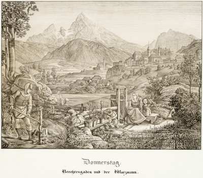 Torsdag: Berchtesgaden og Watzmann av Ferdinand Olivier