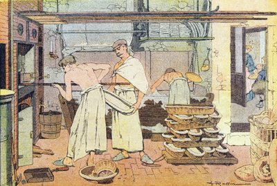 Bakeren, i barndommens bildebok, ca. 1900 (gravering) av Ferdinand Raffin