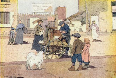 The shaker, i barndommens bildebok, ca. 1900 (gravering) av Ferdinand Raffin