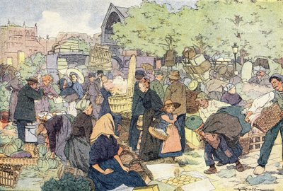 Vandringen, i barndommens bildebok, ca. 1900 (gravering) av Ferdinand Raffin